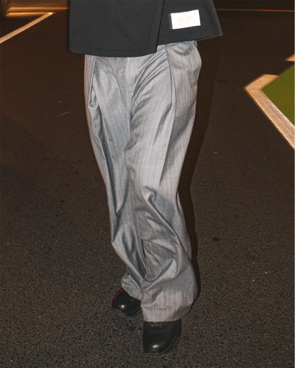 Hakama Pants Wool - Charcoal Stripe - Checks Downtown