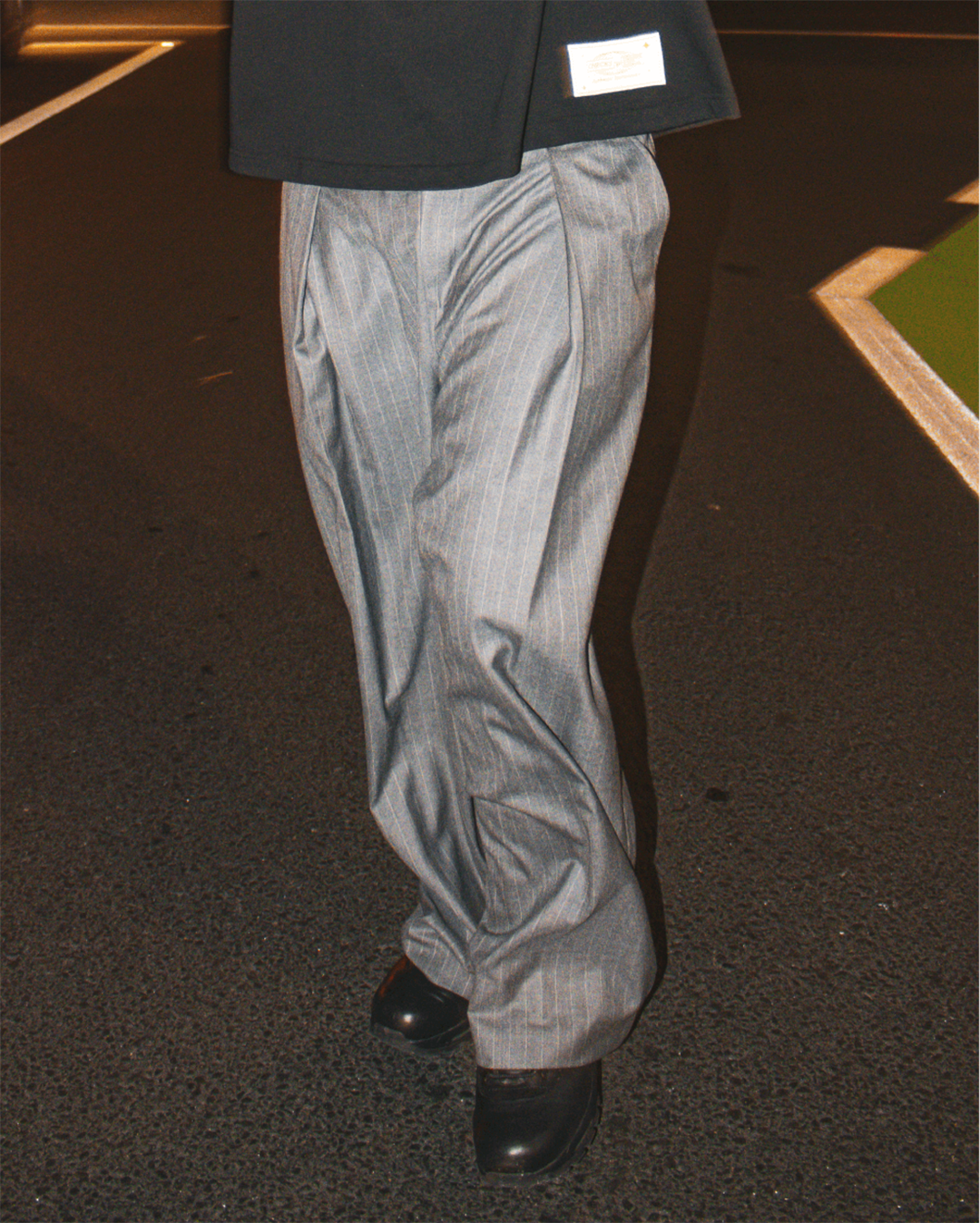 Hakama Pants Wool - Charcoal Stripe - Checks Downtown