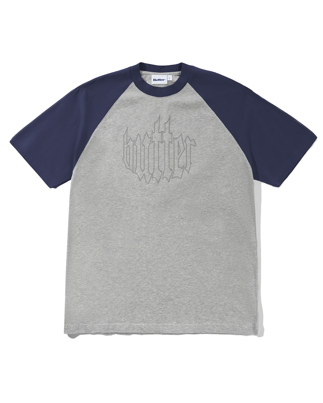Harvest Raglan T-Shirt - Navy/Heather - Butter Goods