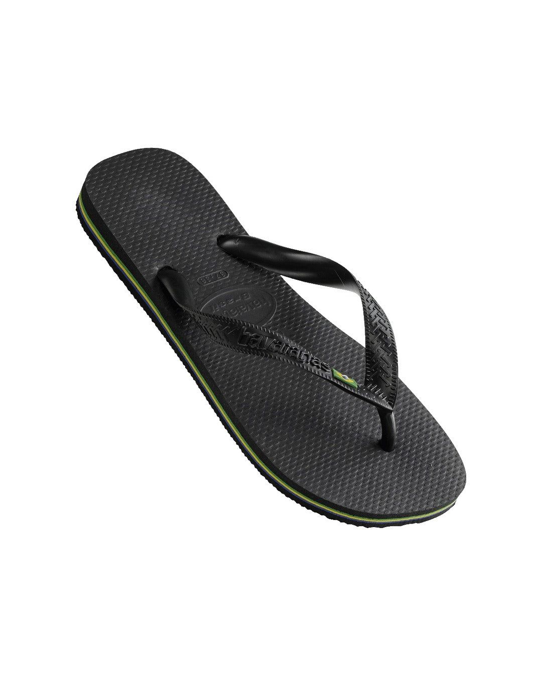 Brazil Flag Jandals - Black - Havaianas