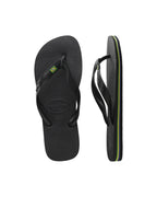 Brazil Flag Jandals - Black - Havaianas