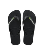 Brazil Logo Jandals - Black - Havaianas