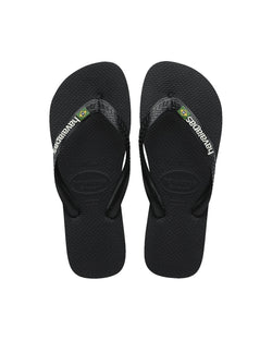 Brazil Logo Jandals - Black - Havaianas