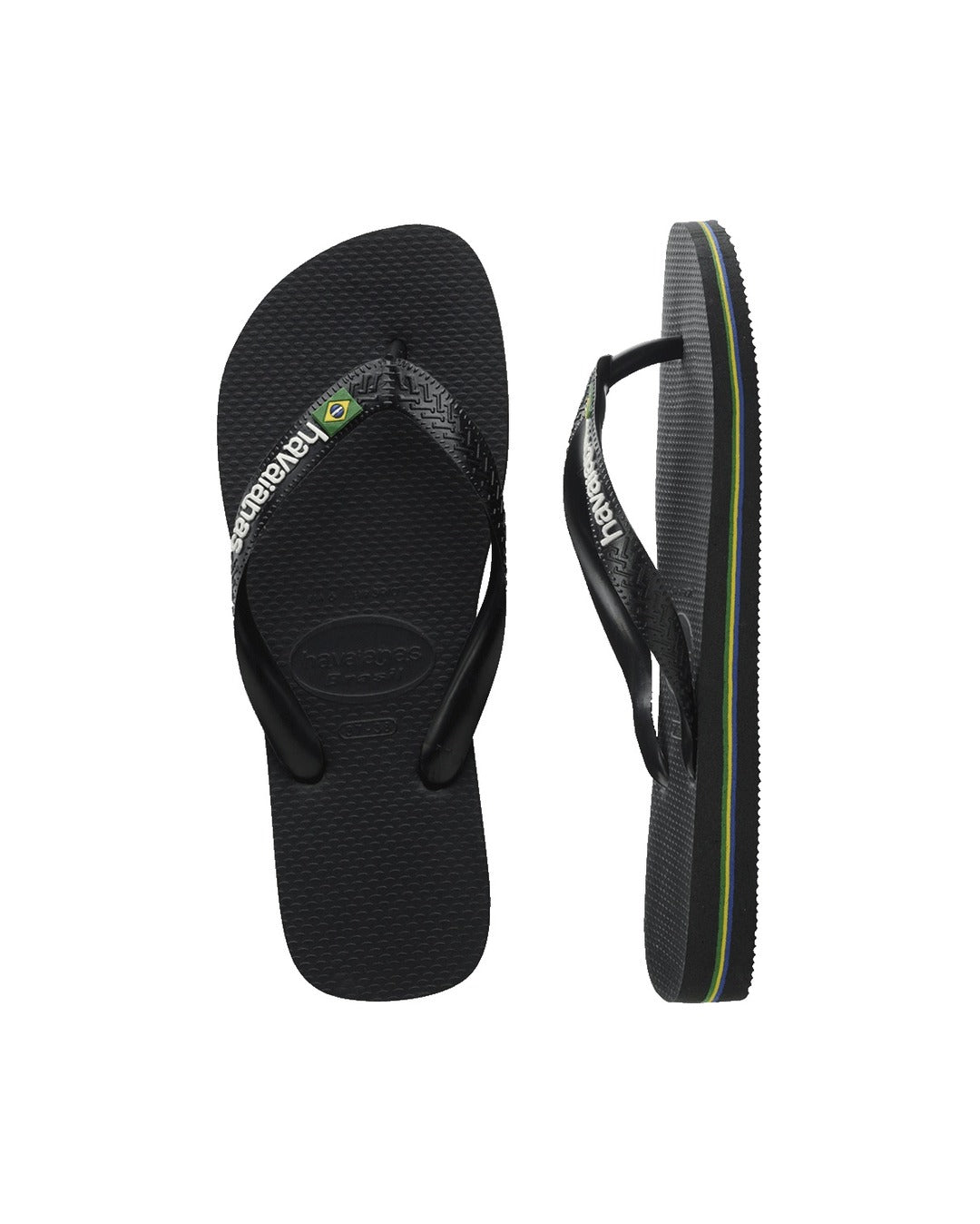Brazil Logo Jandals - Black - Havaianas