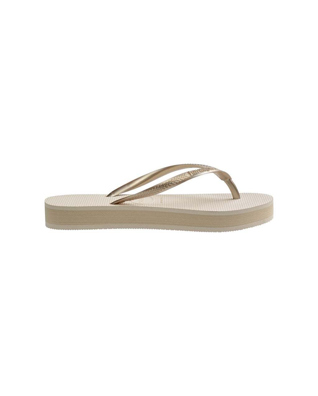 Slim Flatform Jandals - Beige - Havaianas