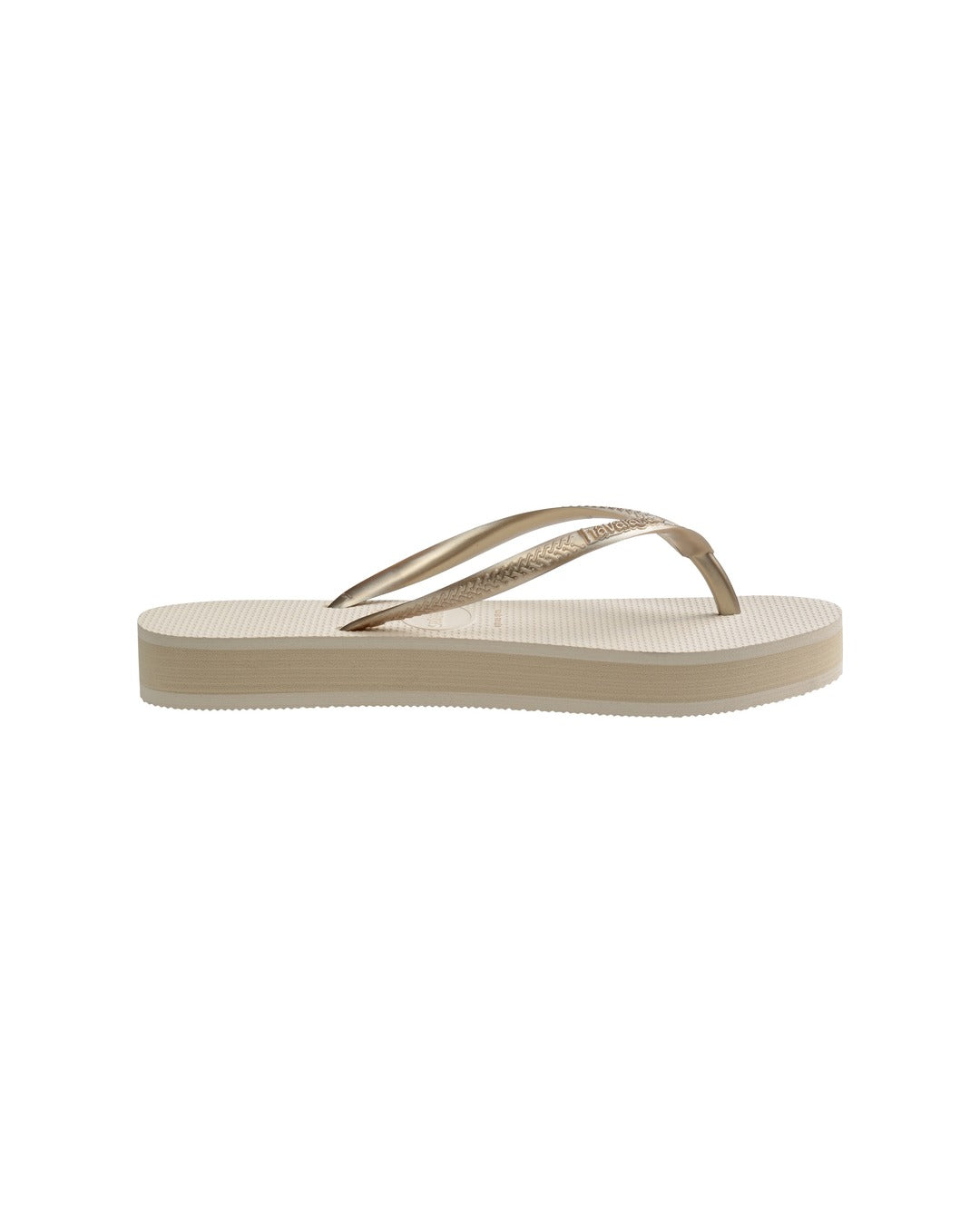 Slim Flatform Jandals - Beige - Havaianas