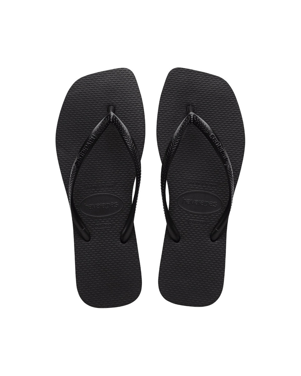 Slim Square Jandals - Black - Havaianas