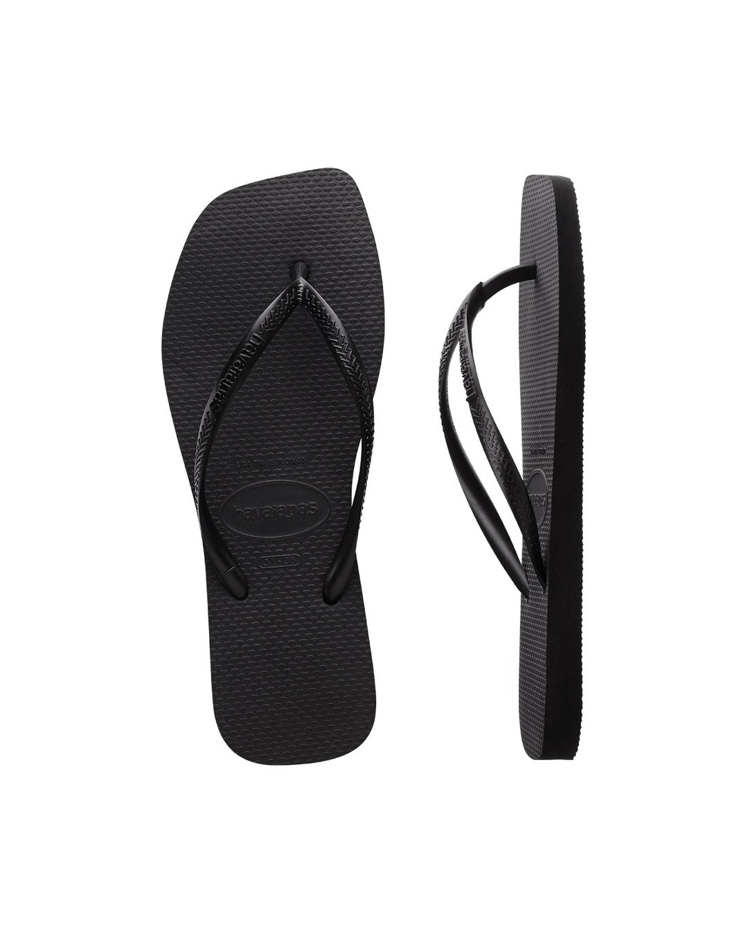 Slim Square Jandals - Black - Havaianas
