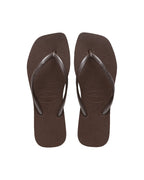 Slim Square Jandals - Dark Brown - Havaianas