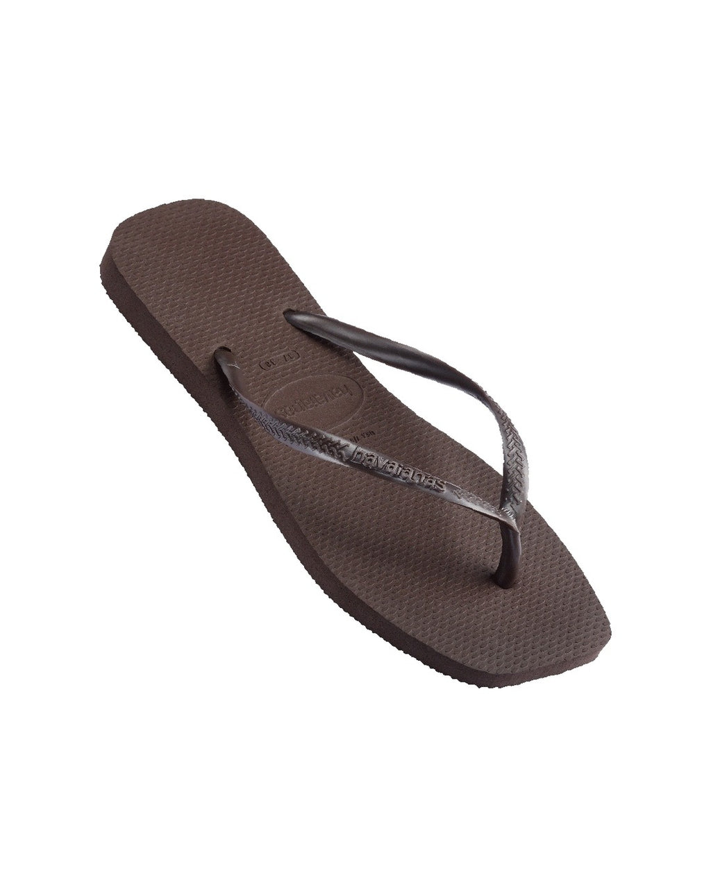 Slim Square Jandals - Dark Brown - Havaianas