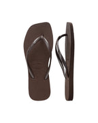 Slim Square Jandals - Dark Brown - Havaianas