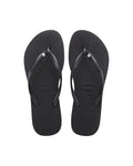 Slim Swarovski Crystal Jandals - Black - Havaianas