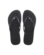 Slim Swarovski Crystal Jandals - Black - Havaianas