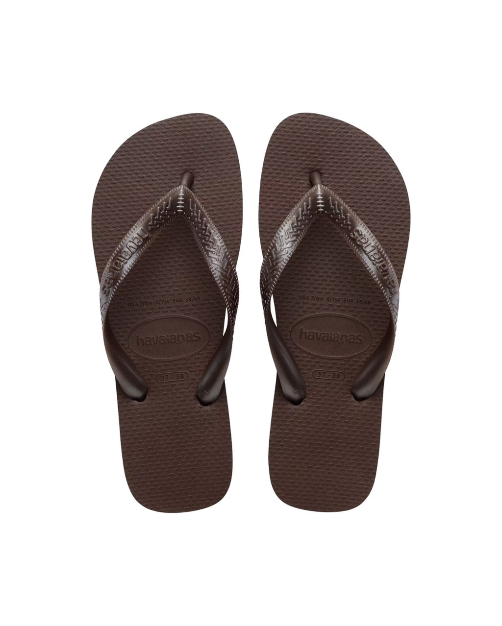 Top Tiras Jandals - Dark Brown - Havaianas
