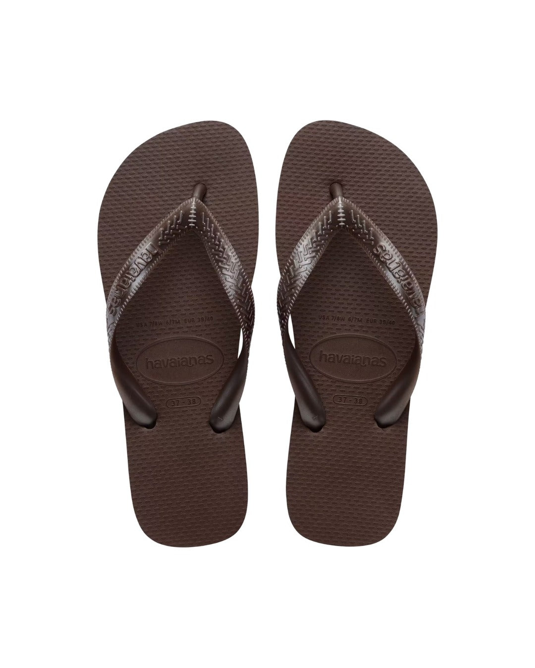 Top Tiras Jandals - Dark Brown - Havaianas