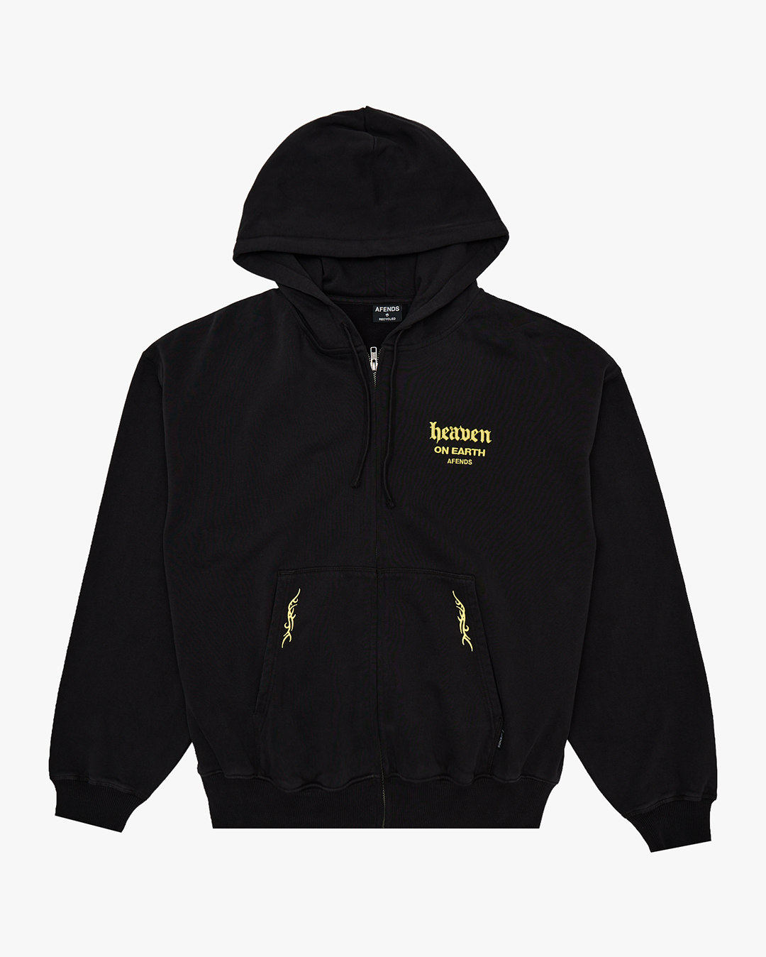 Heaven - Boxy Zip Hood - Stone Black - Afends