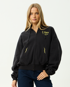 Heaven - Boxy Zip Hood - Stone Black - Afends