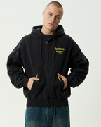 Heaven - Boxy Zip Hood - Stone Black - Afends