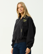 Heaven - Boxy Zip Hood - Stone Black - Afends
