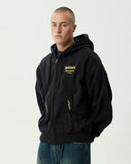 Heaven - Boxy Zip Hood - Stone Black - Afends