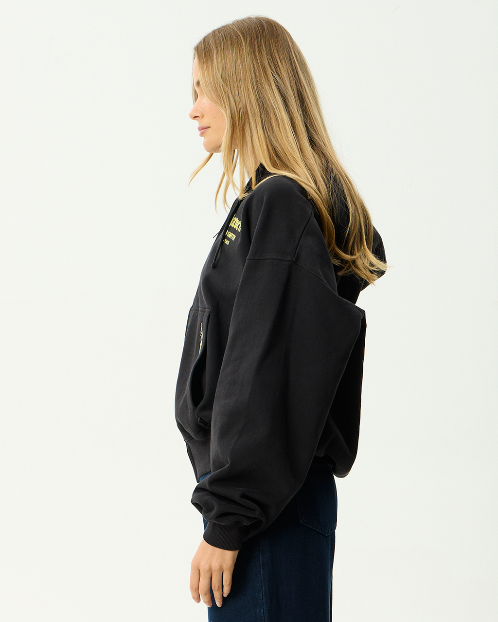 Heaven - Boxy Zip Hood - Stone Black - Afends