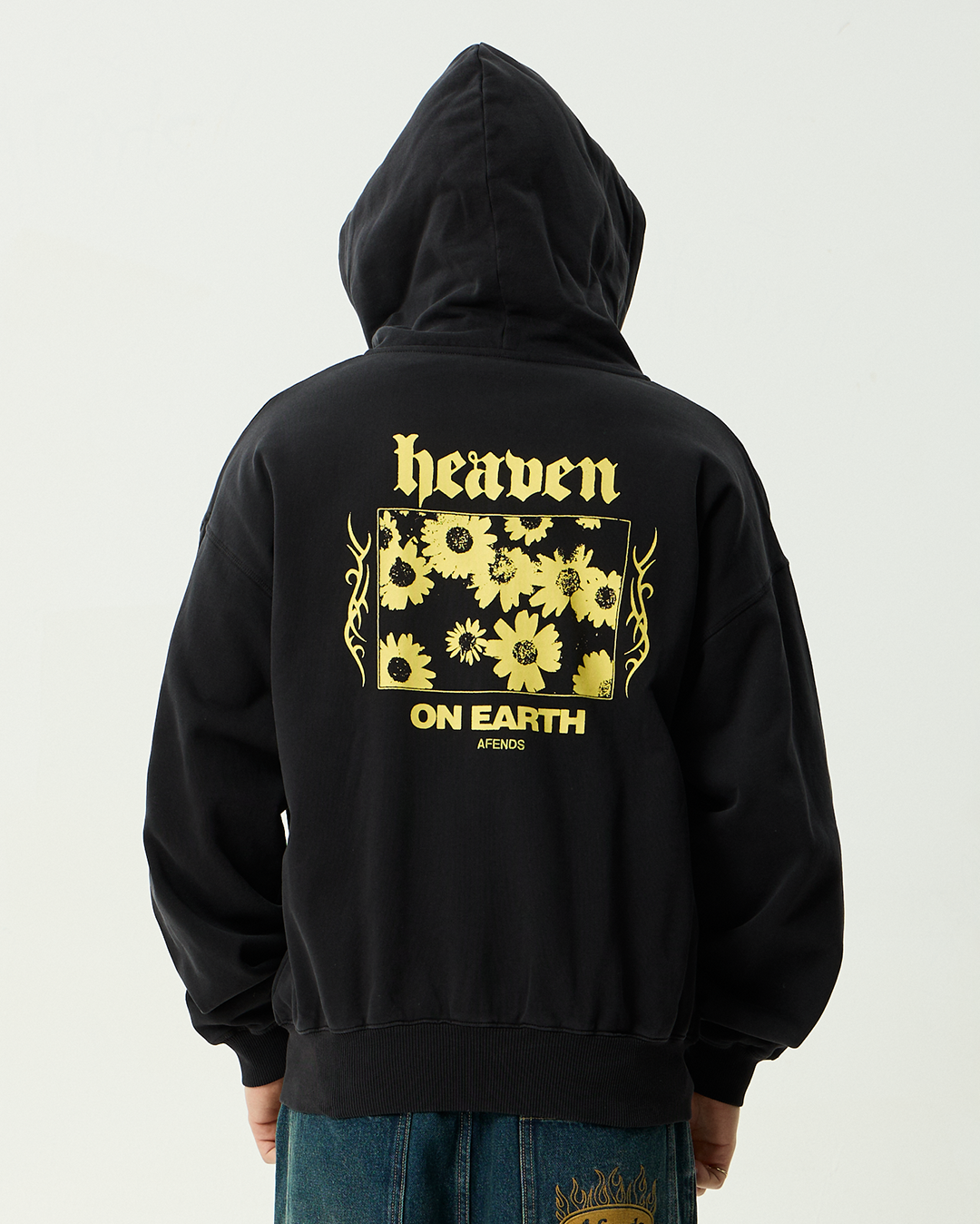 Heaven - Boxy Zip Hood - Stone Black - Afends