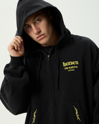 Heaven - Boxy Zip Hood - Stone Black - Afends