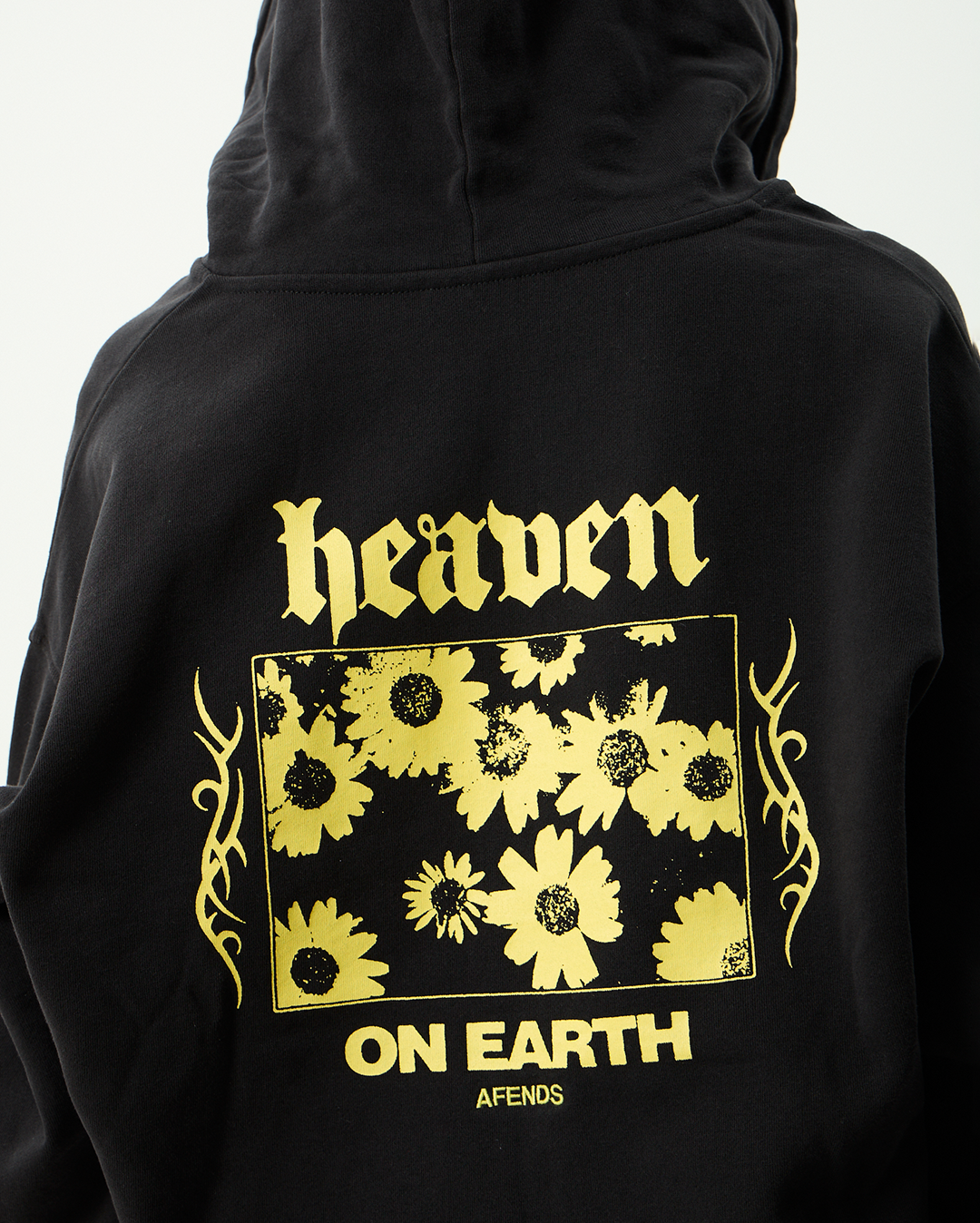 Heaven - Boxy Zip Hood - Stone Black - Afends