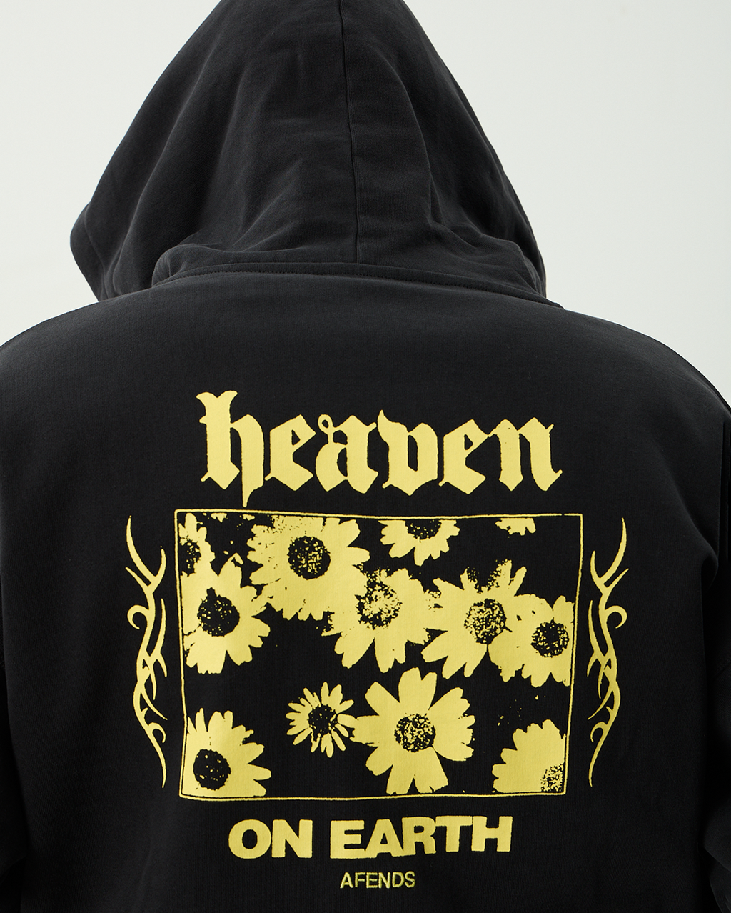 Heaven - Boxy Zip Hood - Stone Black - Afends