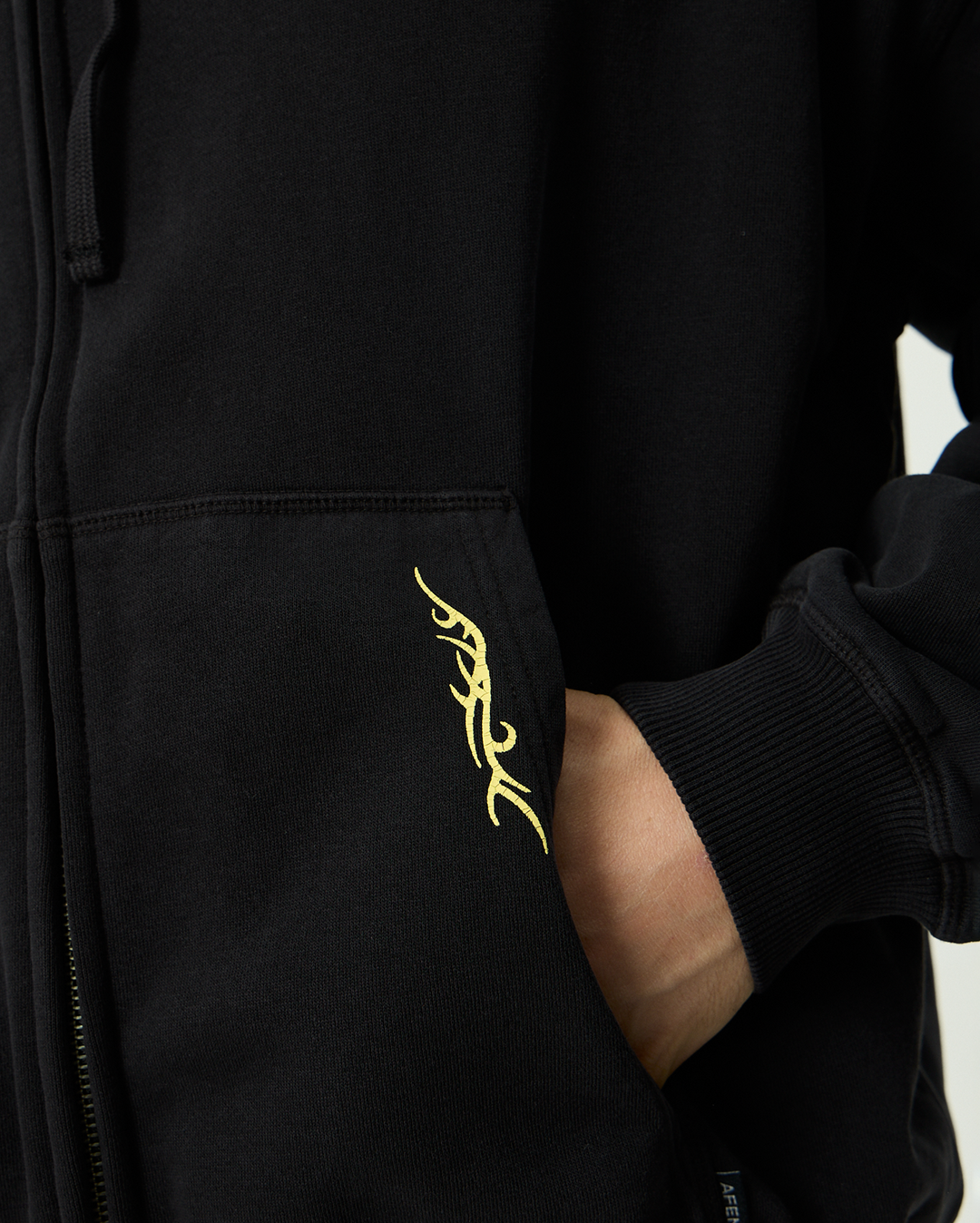 Heaven - Boxy Zip Hood - Stone Black - Afends