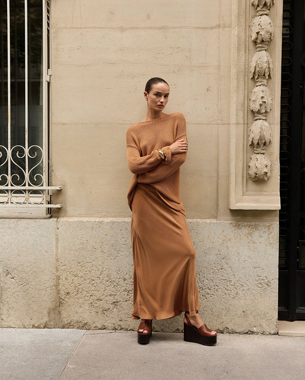 Heidi Maxi Skirt - Toffee - Summi Summi