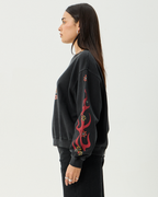 Hellcat - Recycled Crew Neck - Stone Black - Afends