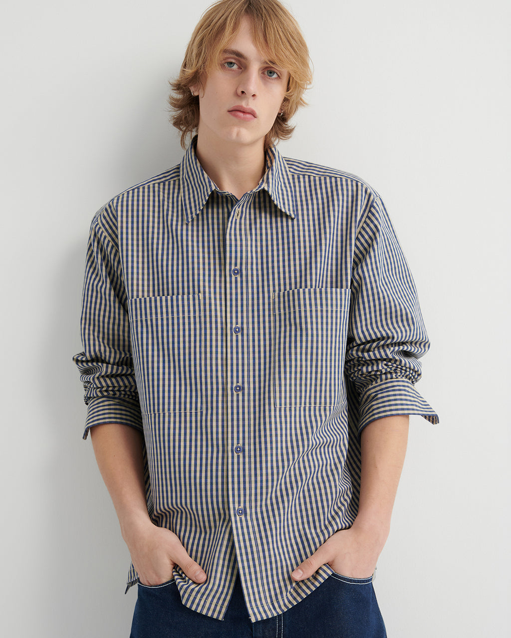 Henry Shirt - Landscape Check by Kowtow