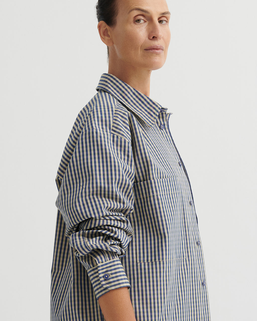 Henry Shirt - Landscape Check by Kowtow - view 6