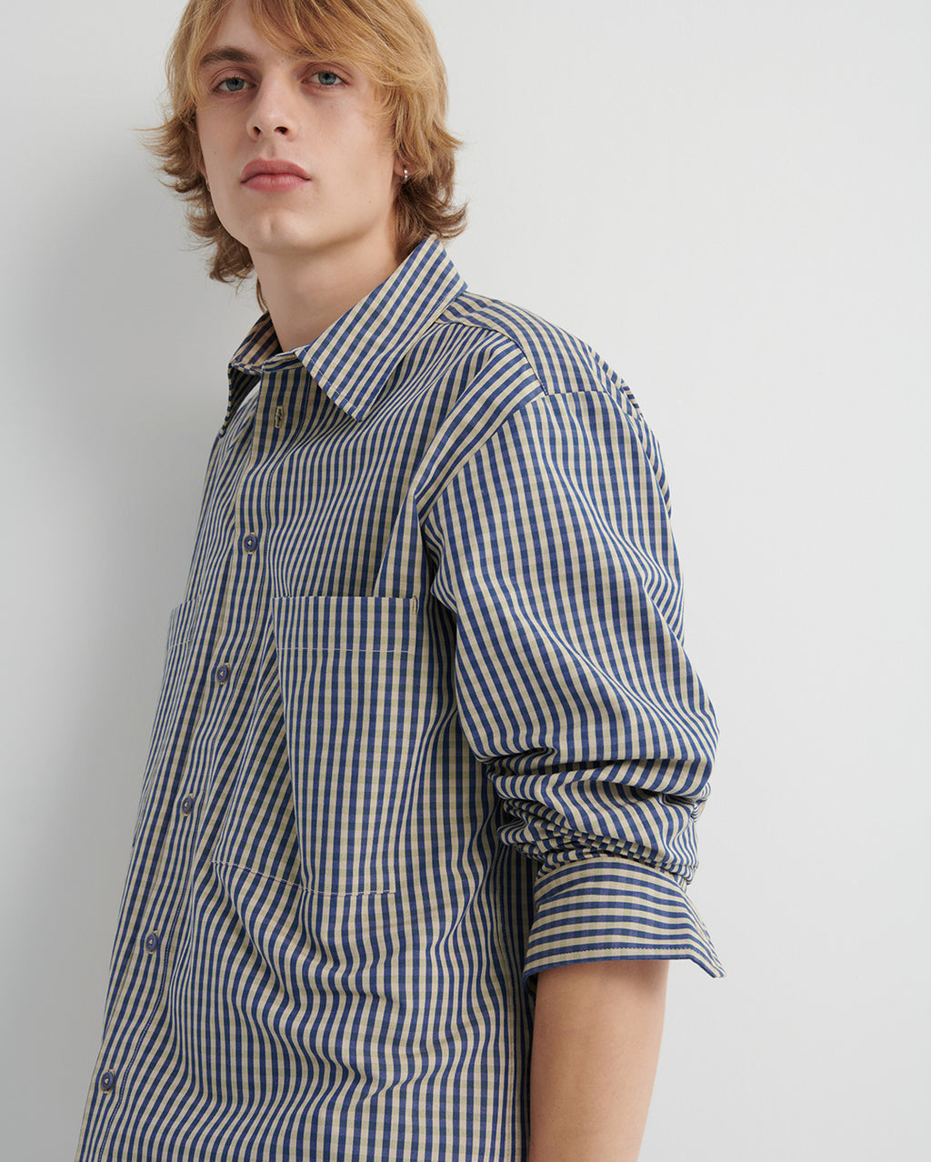 Henry Shirt - Landscape Check by Kowtow - view 4
