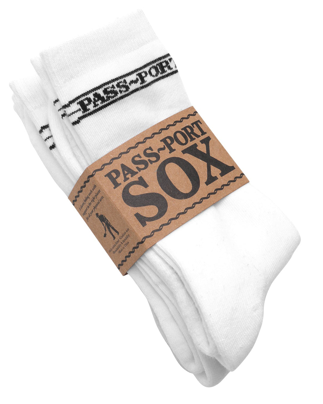 Hi Sox 3 Pack - White - Pass-Port