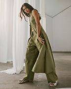 Back To Me Pant - Olive by Mossman - view 7
