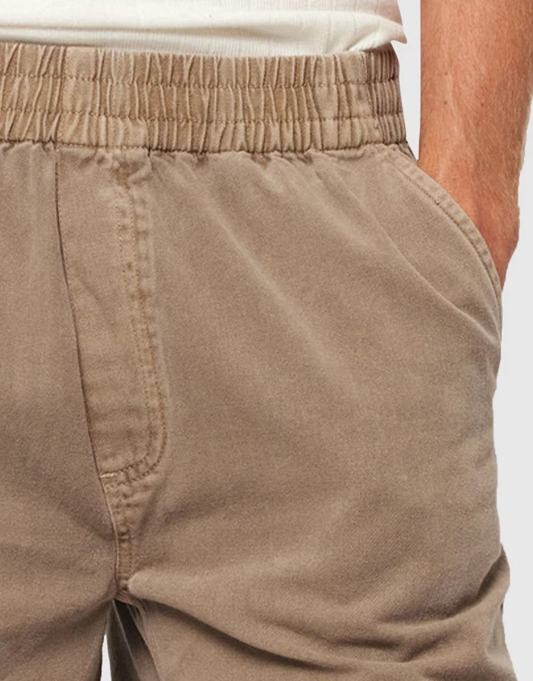 Tradie Carpenter Denim Shorts - Mushroom