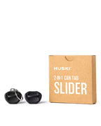2-in-1 Can Tab Slider Keyring - Black - Huski