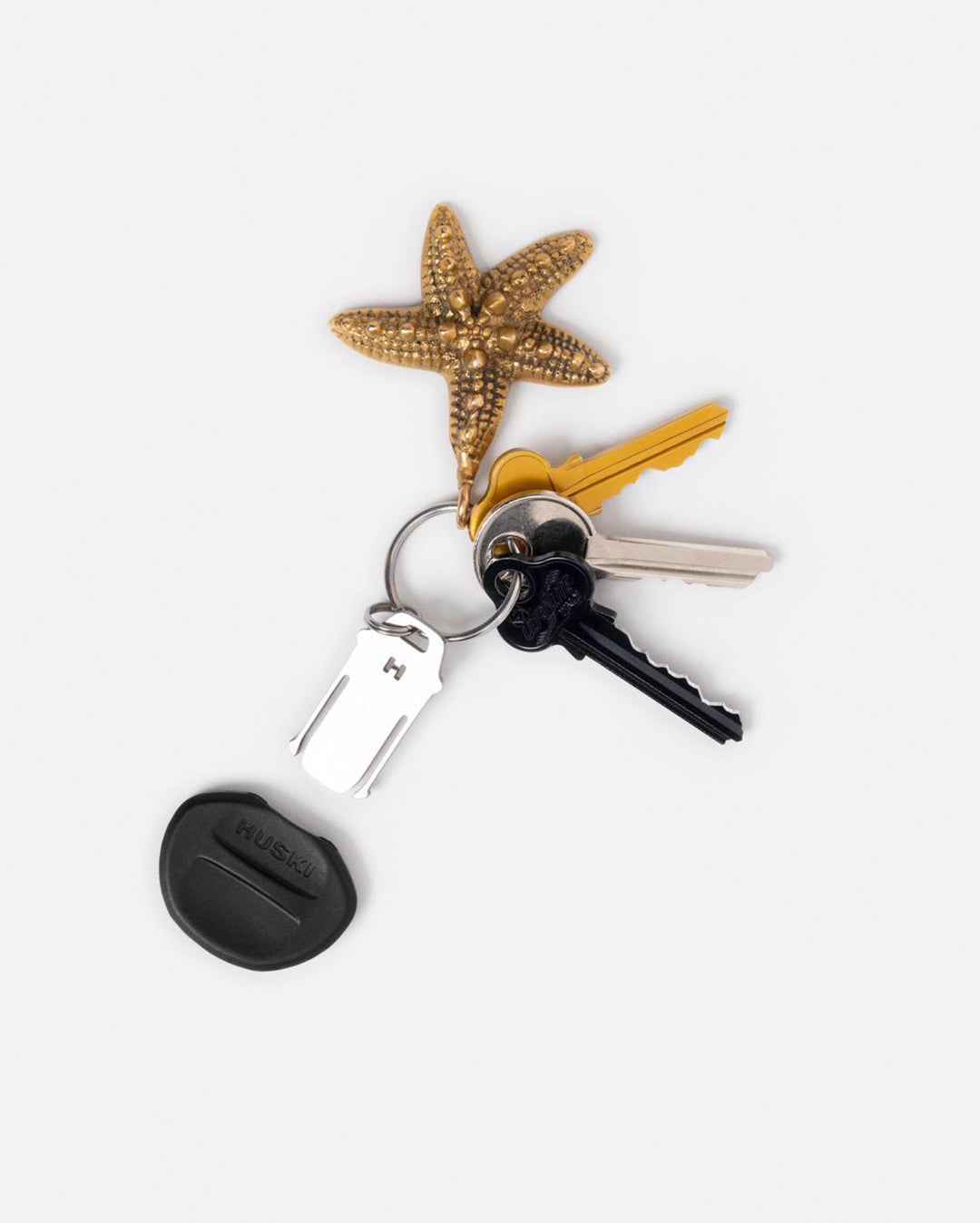 2-in-1 Can Tab Slider Keyring - Black - Huski
