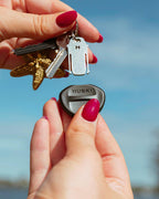 2-in-1 Can Tab Slider Keyring - Black - Huski