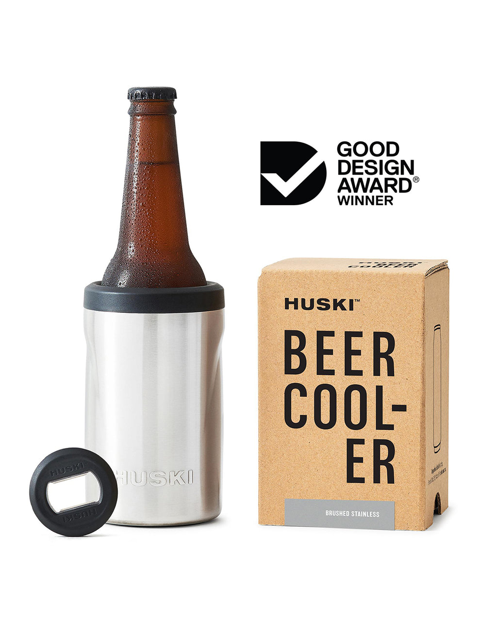 Beer Cooler 2.0 - Brushed Stainless - Huski
