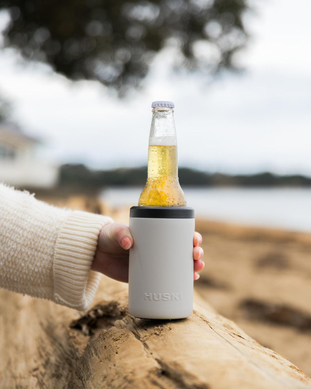 Beer Cooler 2.0 - Stone Grey - Huski