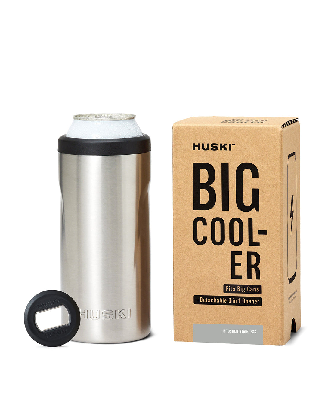 Big Can Cooler - Brushed Stainless - Huski