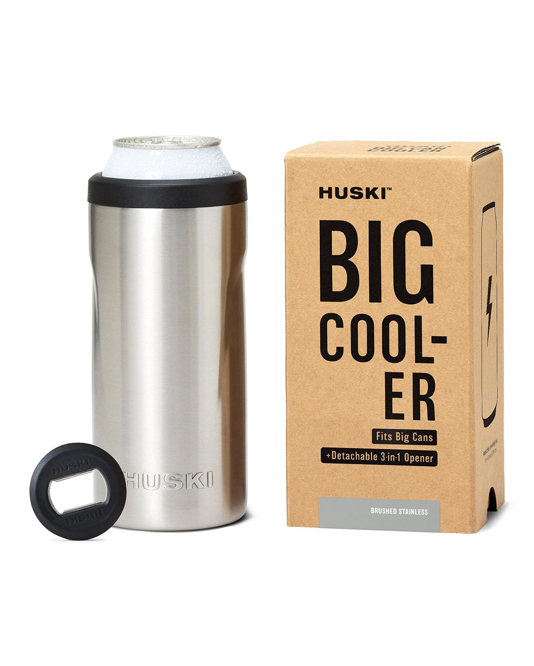 Big Can Cooler - Brushed Stainless - Huski