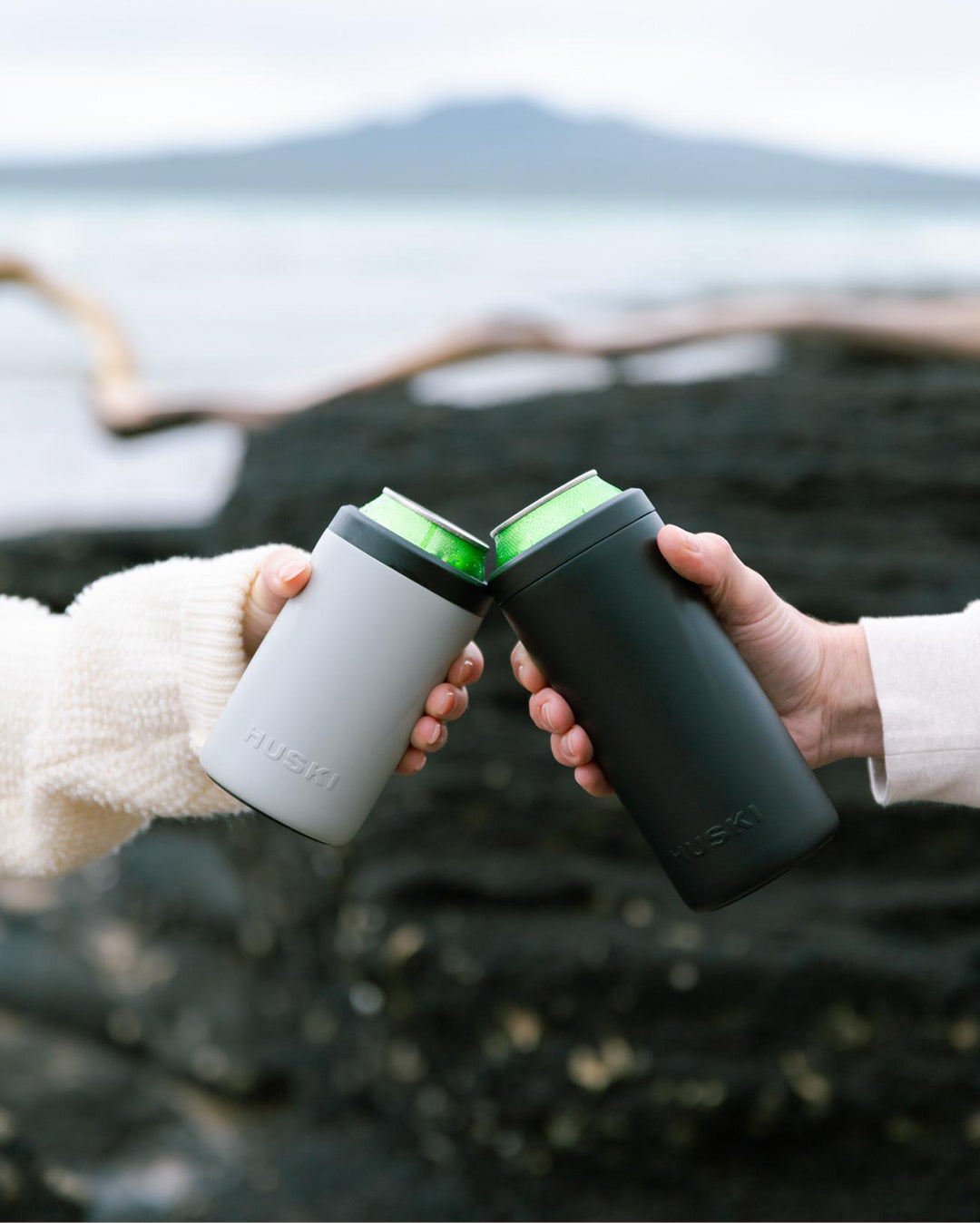 Big Can Cooler - Stone Grey - Huski