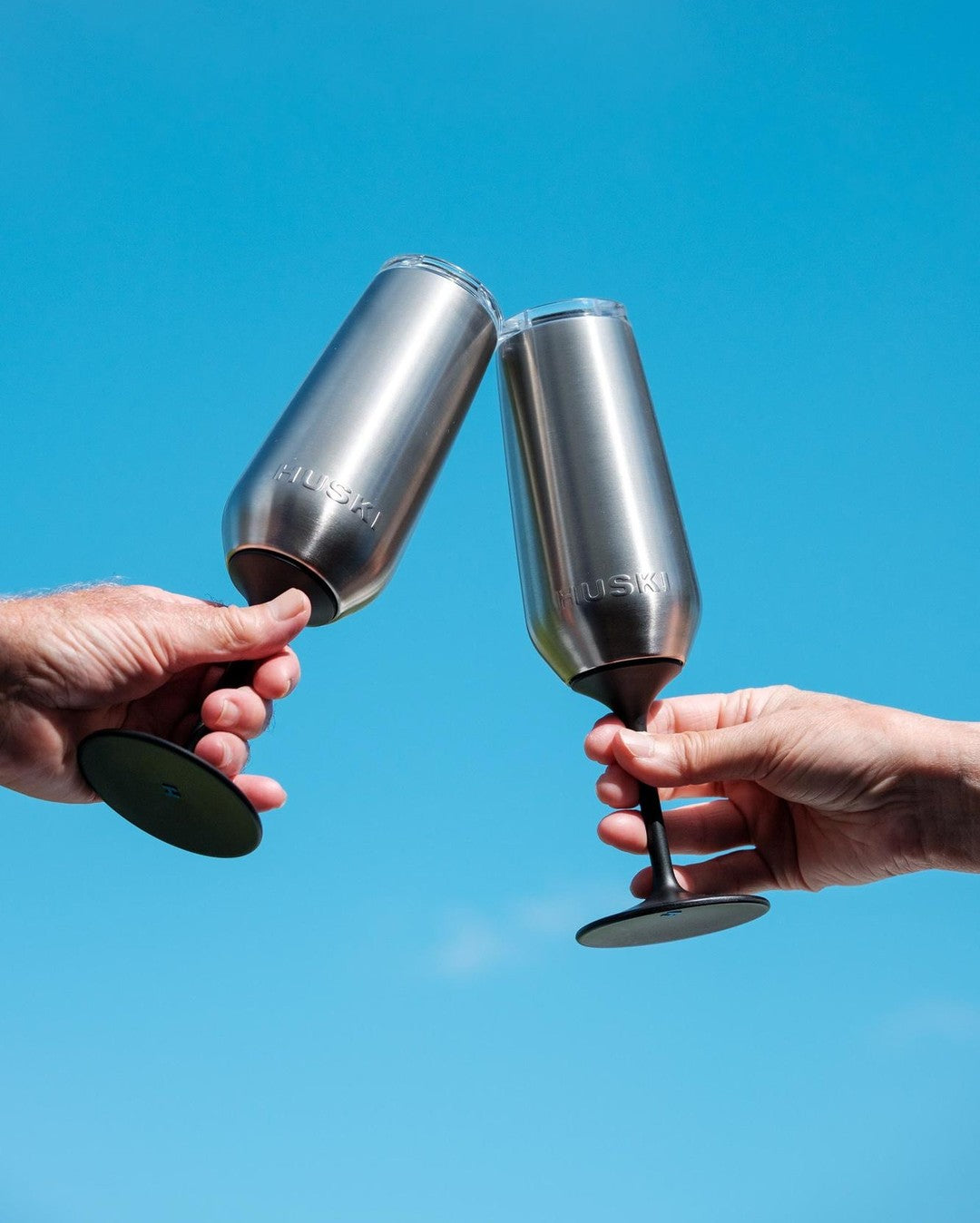 Champagne Flute - Brushed Stainless - Huski