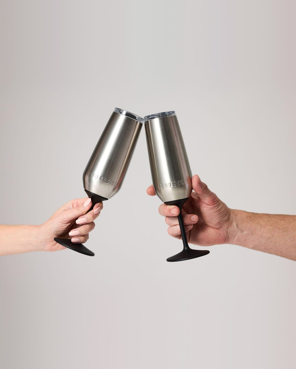 Champagne Flute - Brushed Stainless - Huski