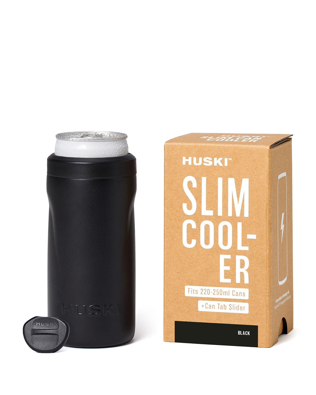Slim Can Cooler - Black - Huski