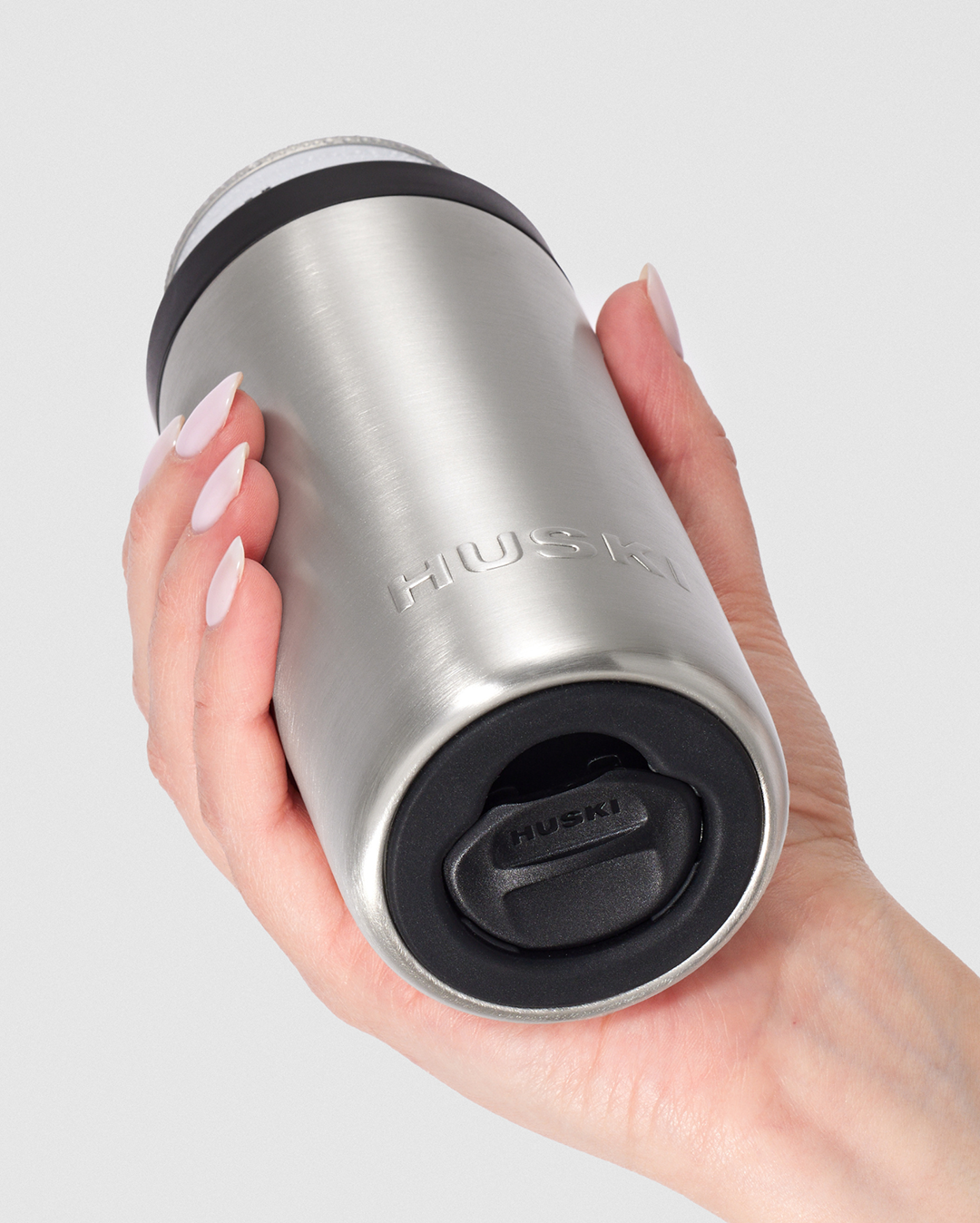 Slim Can Cooler - Brushed Stainless - Huski